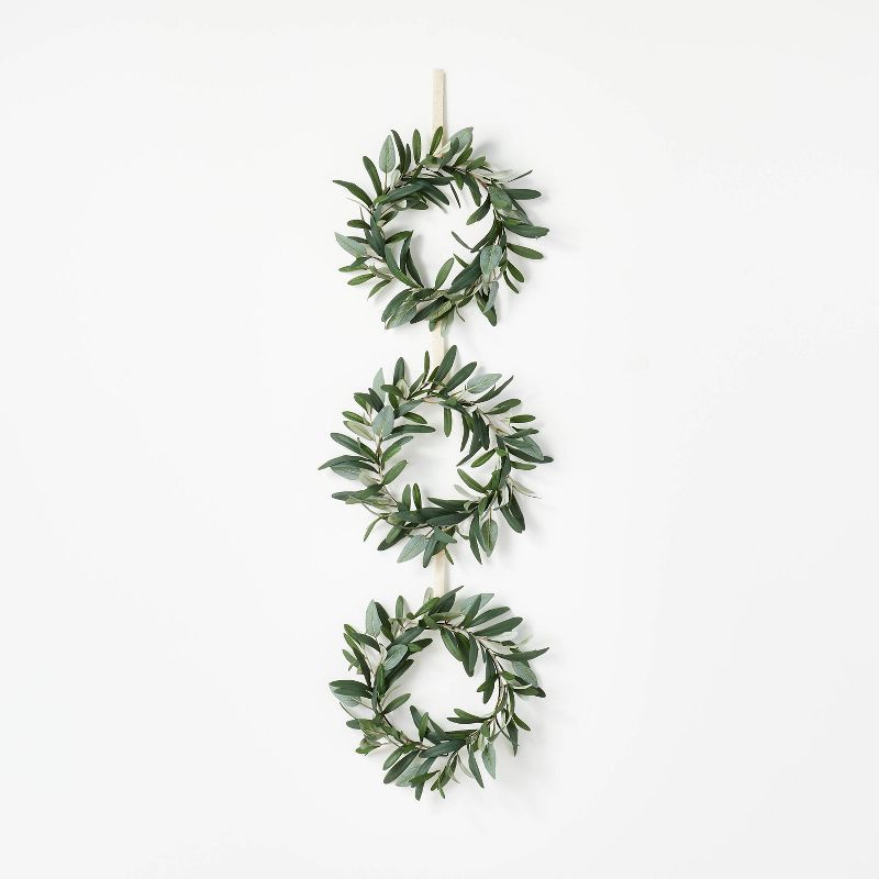 Set of 3 Mini Olive Wreaths - Threshold™ designed with Studio McGee | Target
