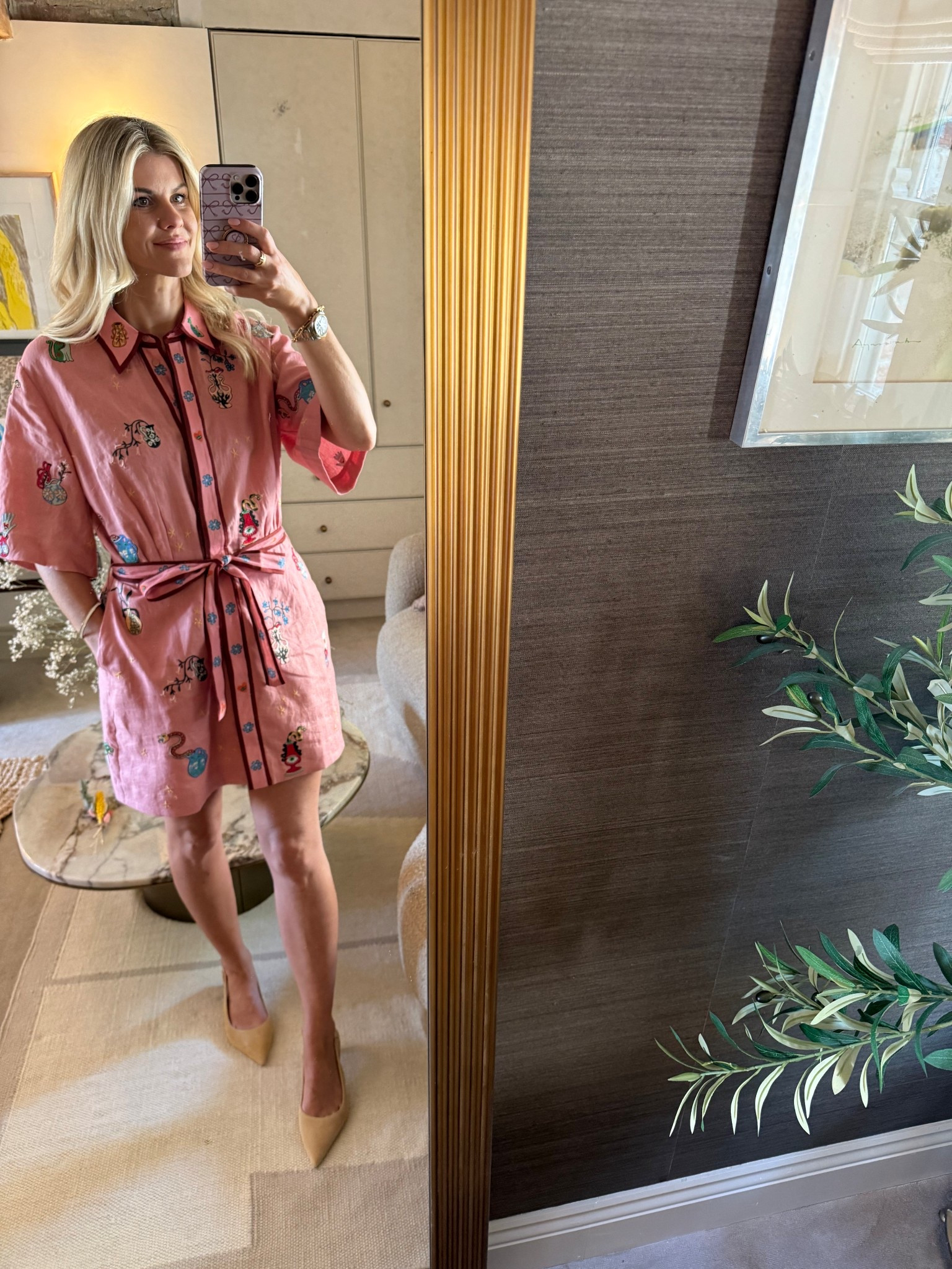 Pink summer dress with embroidery 

#LTKireland #LTKluxury #LTKsummer