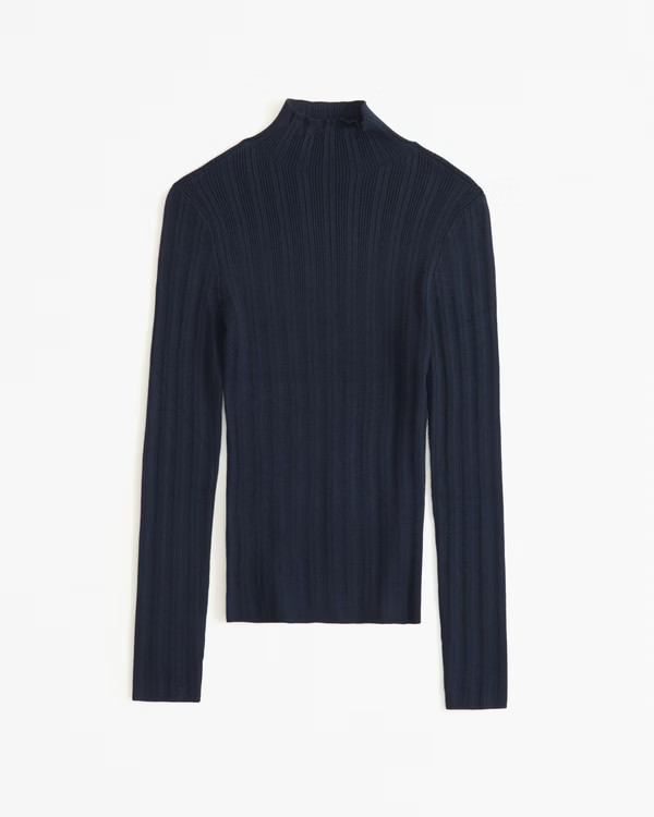 Women's Slim Rib Turtleneck Sweater | Women's New Arrivals | Abercrombie.com | Abercrombie & Fitch (US)