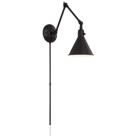 Crystorama Morgan 23" High Matte Black Wall Sconce - #55T97 | Lamps Plus | LampsPlus.com