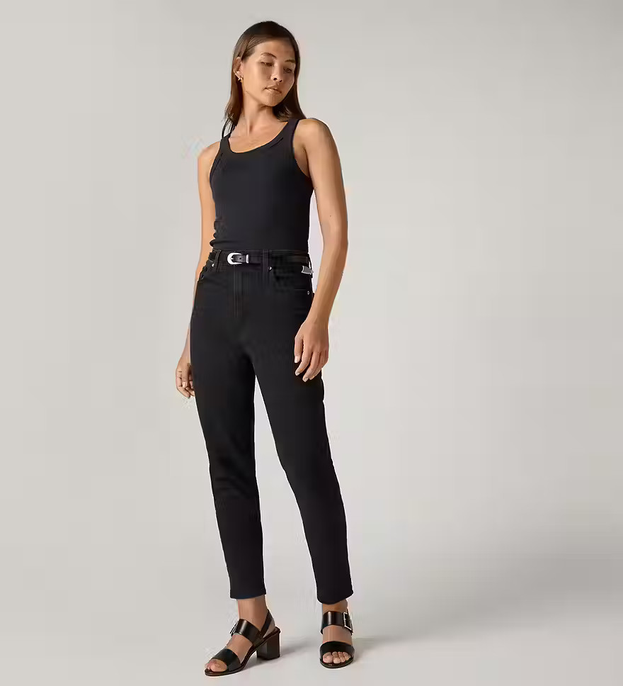 High-waisted Mom Jeans - Black | Levi's® GB | Levi's (UK)