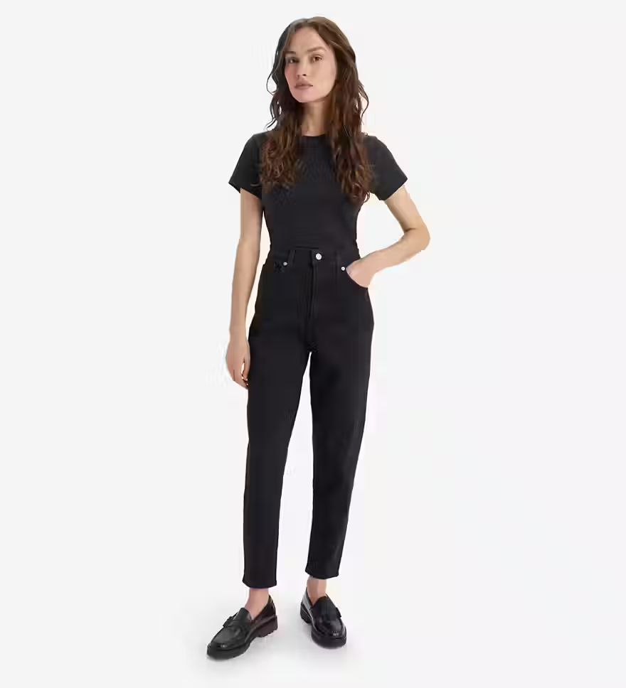 High-waisted Mom Jeans - Black | Levi's® GB | Levi's (UK)