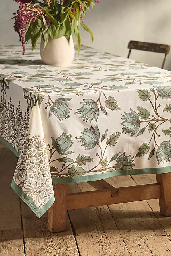 Flora Cotton Tablecloth | Anthropologie (US)