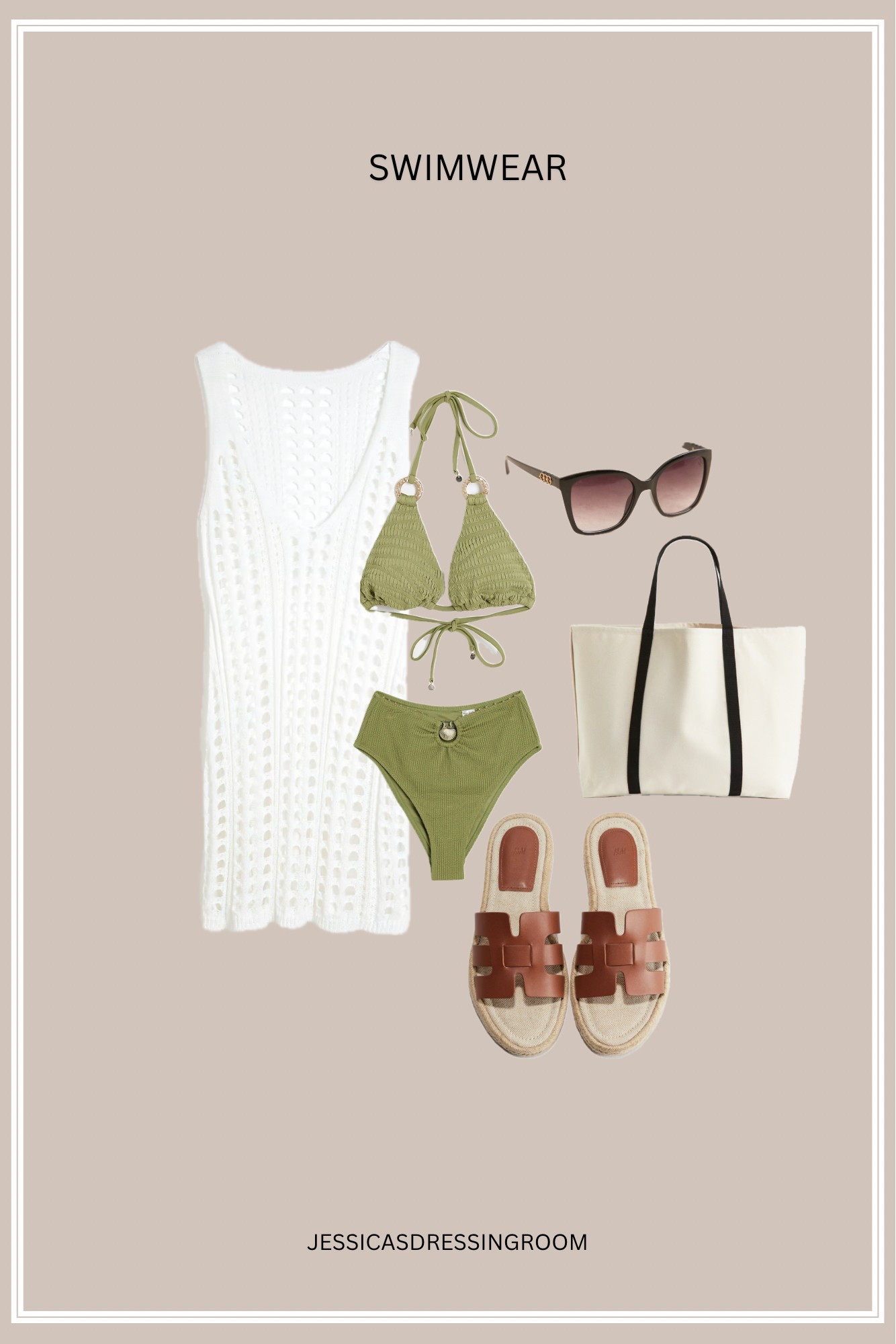 Colours of a goddess 😍 🤍💚🤎

#holiday #bikini #beachoutfit #swimwear #holidayoutfit #khaki #sandals 

#LTKsummer #LTKuk #LTKtravel