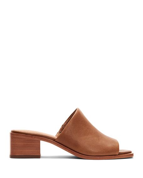 Lucia Leather Mule Sandals | Neiman Marcus