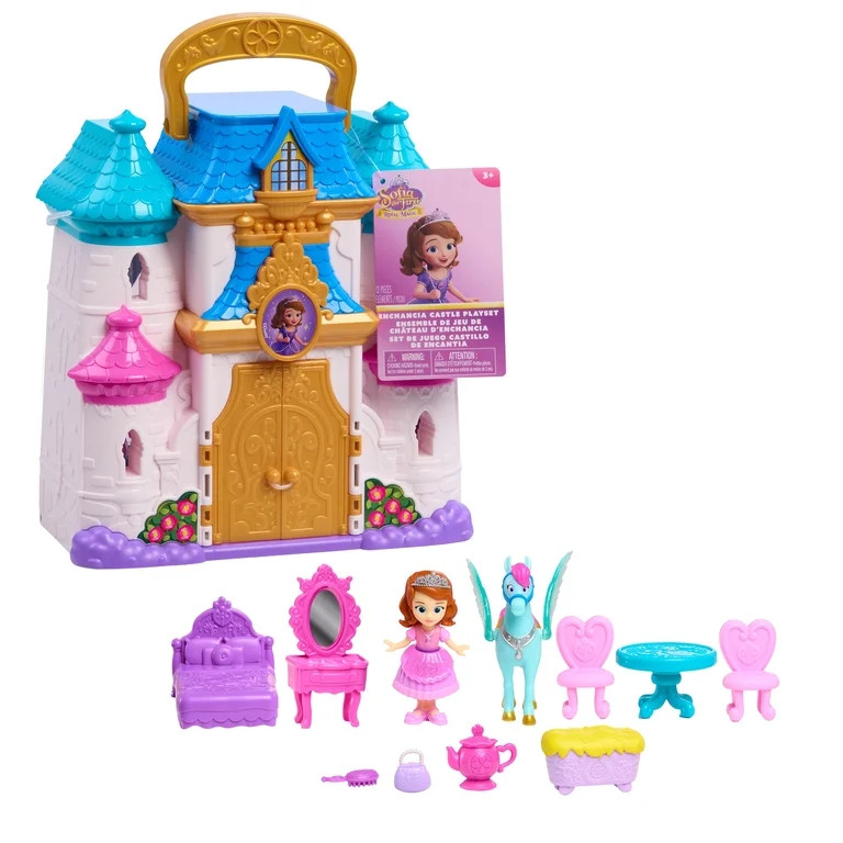 Disney Jr. Sofia the First Enchancia Castle Playset with Figures & Accessories, 12-Piece Kids Pla... | Walmart (US)