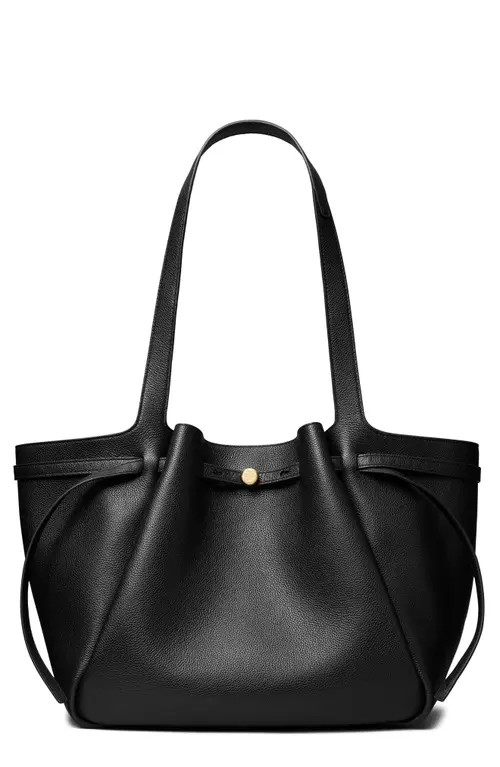Tory Burch Romy Leather Tote in Black at Nordstrom | Nordstrom