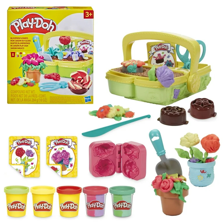 Play-Doh Blooming Flower Garden Playset, Easter Basket Stuffers, Ages 3 and up | Walmart (US)