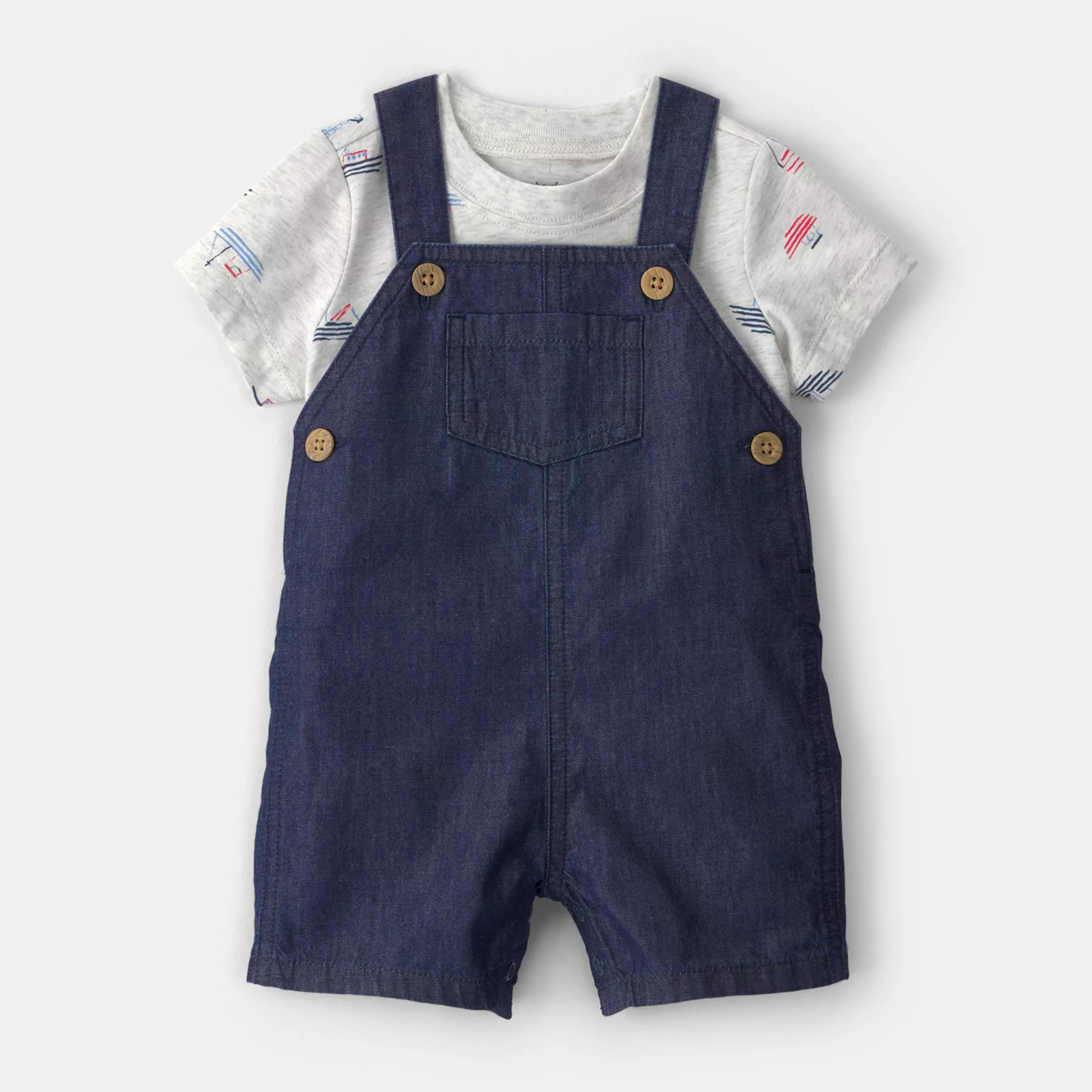 Baby Boy Carter's 2-Piece Boat Romper Set | Kohl's