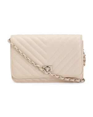 Quilted Turn Lock Crossbody | TJ Maxx