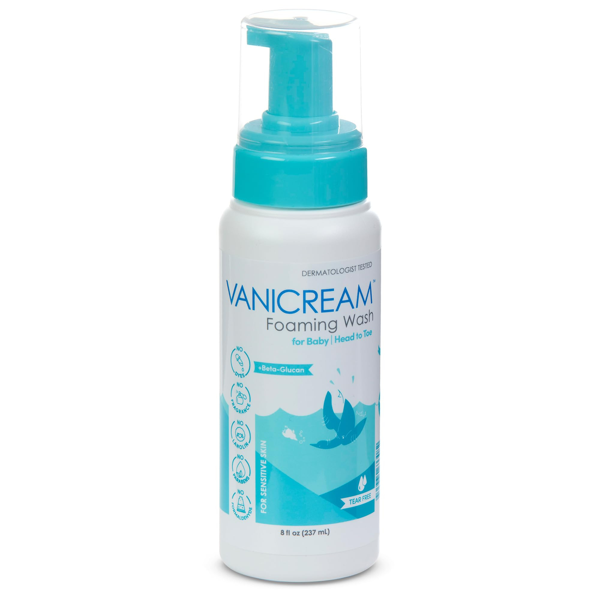 Vanicream Foaming Wash for Baby, 8 Oz, Gentle Cleanse and Moisture, Tear-Free Baby Shampoo and Bo... | Amazon (US)