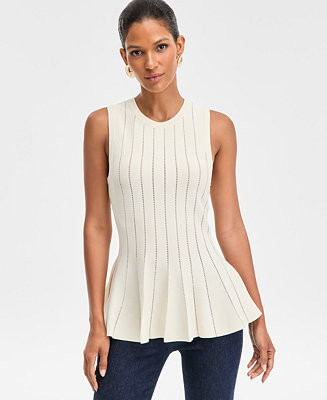 I.N.C. International Concepts Women's Godet-Pleat Sleeveless Sweater, Macy's Exclusive  - Macy's | Macy's