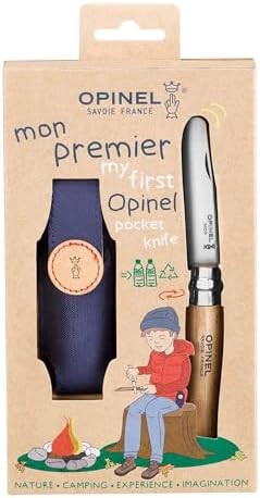 Opinel My First Opinel No.7 Box Set with Sheath - Stainless Steel Children’s Folding Pocket Kni... | Amazon (US)