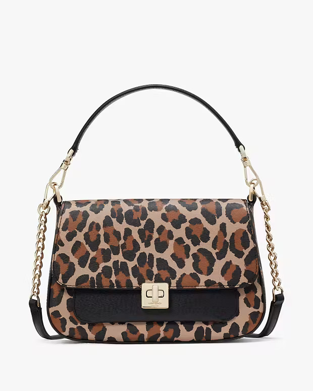 Phoebe Spotted Leopard Flap Crossbody | Kate Spade Outlet