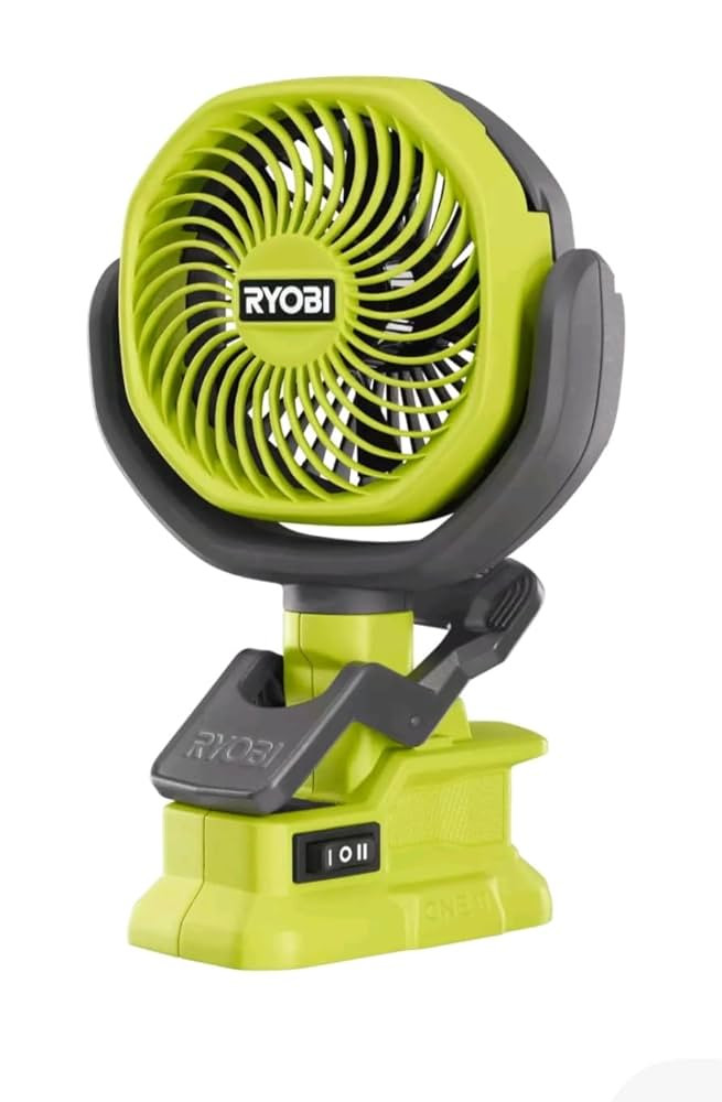Birsppy RYOBI 18V ONE+ Cordless 4 in Clamp Fan (Tool Only) | Amazon (US)
