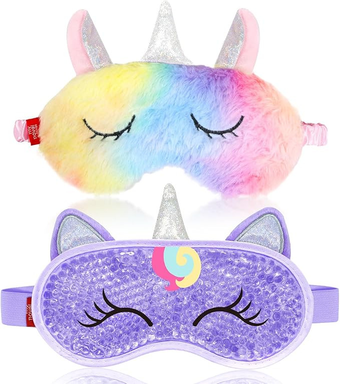 Cooling Eye Mask and Sleep Mask Eye Cover Rainbow Unicorn Girls Birthday Cute Gifts Teens Women, ... | Amazon (US)