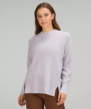 Merino Wool-Blend Ribbed Crewneck Sweater | Lululemon (US)