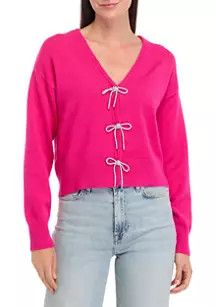 Crown & Ivy™ Women's Bow Cardigan | Belk