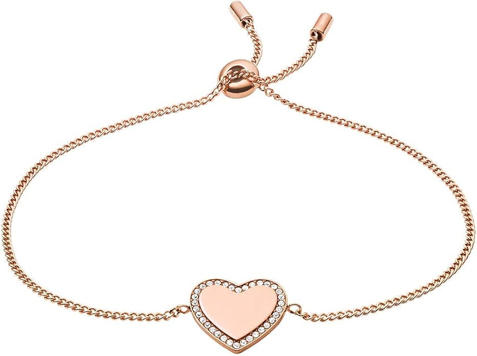 Fossil Women's Plated Stainless Steel Engravable Personalized Gift Bracelet | Amazon (US)