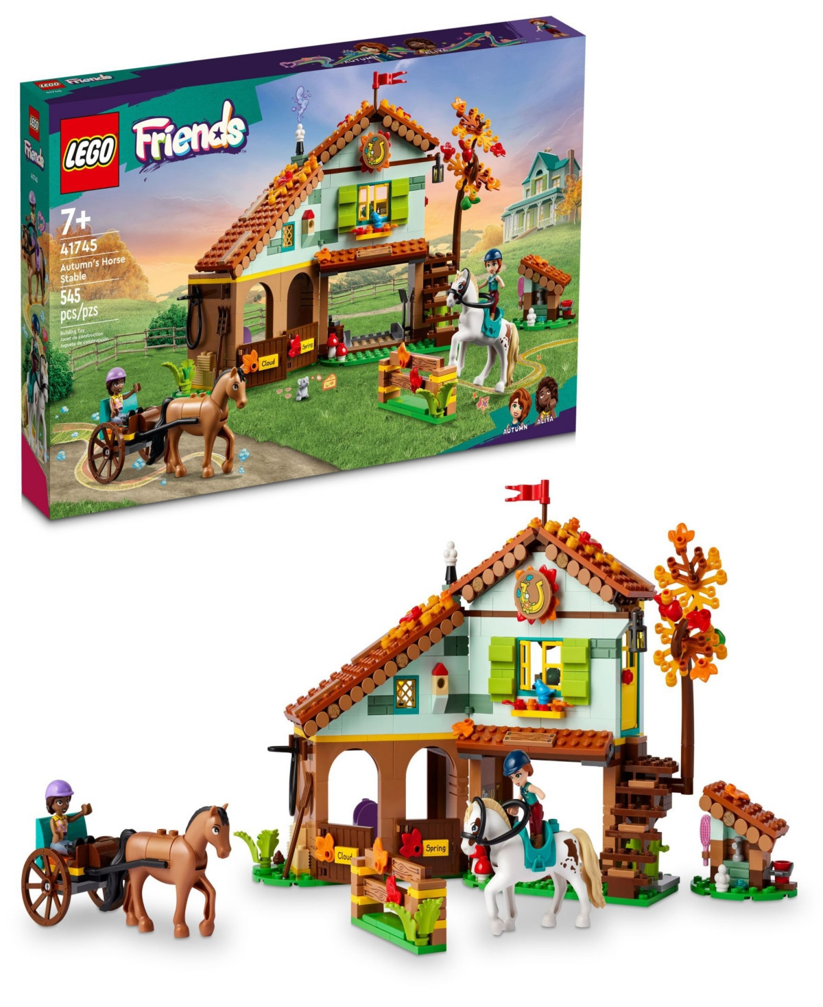 Lego Friends 41745 Autumn's Horse Stable Toy Building Set with Minifigures - Multicolor | Macy's