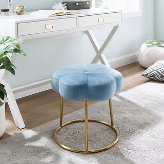 Bonnie Vanity Flower Stool | Overstock.com Shopping - The Best Deals on Bedroom Accents | 3599861... | Bed Bath & Beyond