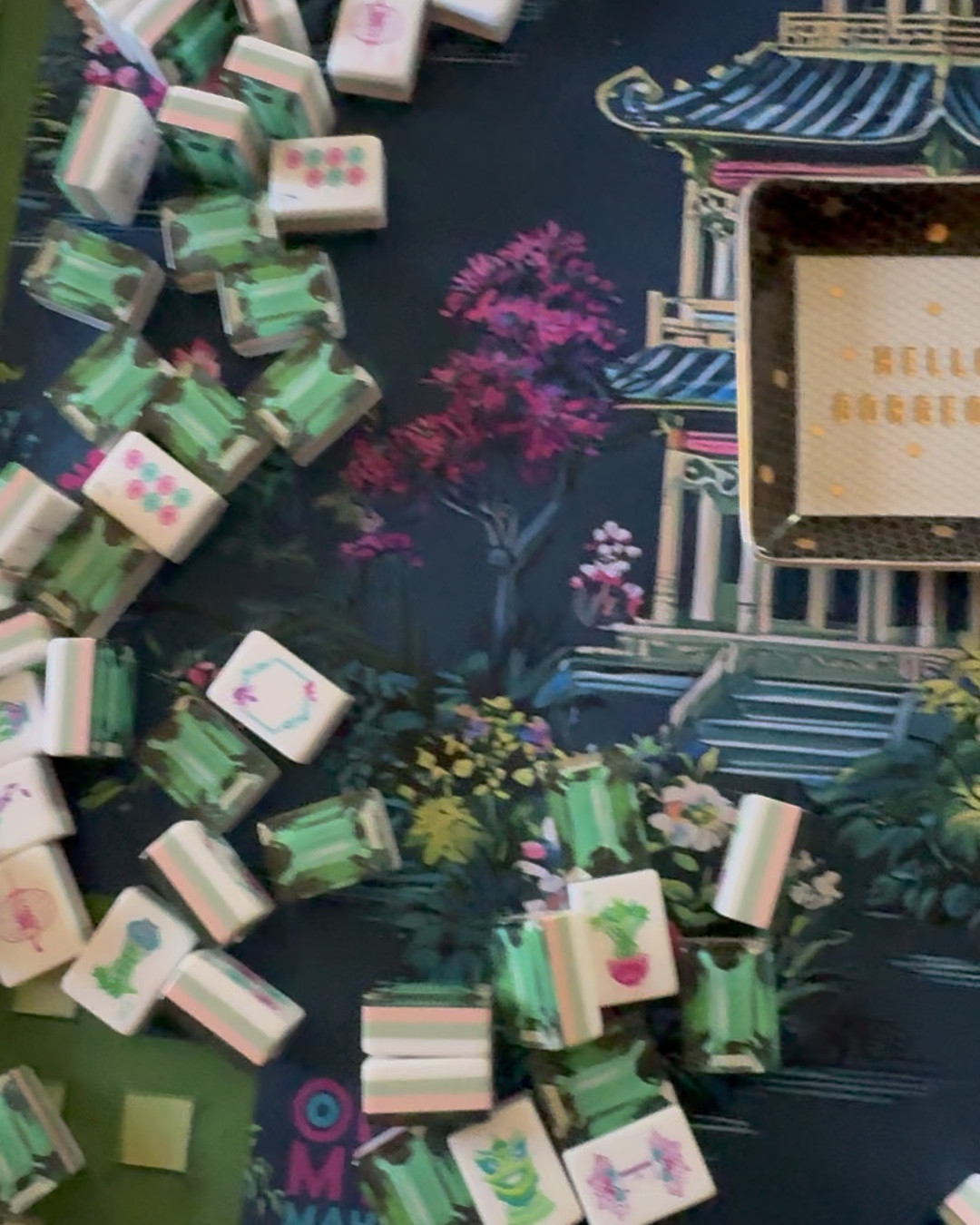 Elysium is STUNNING! The details are insane and it looks 3D. And every tile set I own goes well. My preference is Emerald, but you decide! This mat matches my mahj room so nicely that it may not go to the mahj lounge :) 

#LTKootd #LTKSeasonal #LTKHome