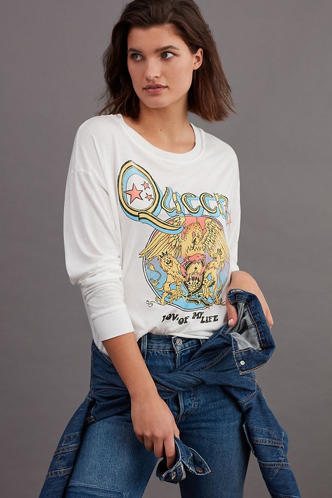 Queen Cropped Graphic Tee | Anthropologie (US)