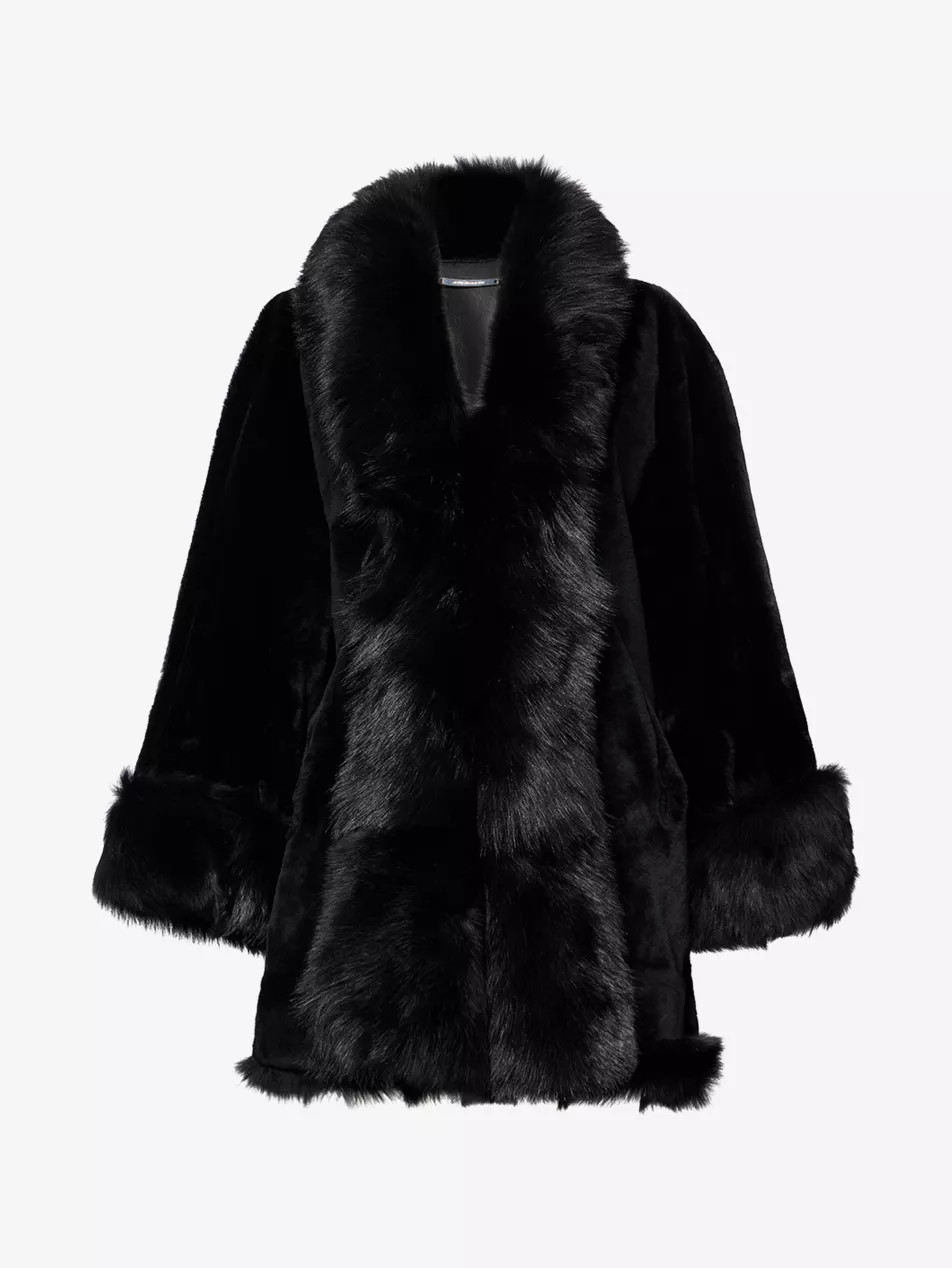 Sima Short Shearling Coat | Selfridges