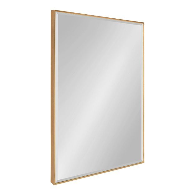 24.7" x 36.7" Rhodes Rectangle Wall Mirror Gold - Kate & Laurel All Things Decor | Target