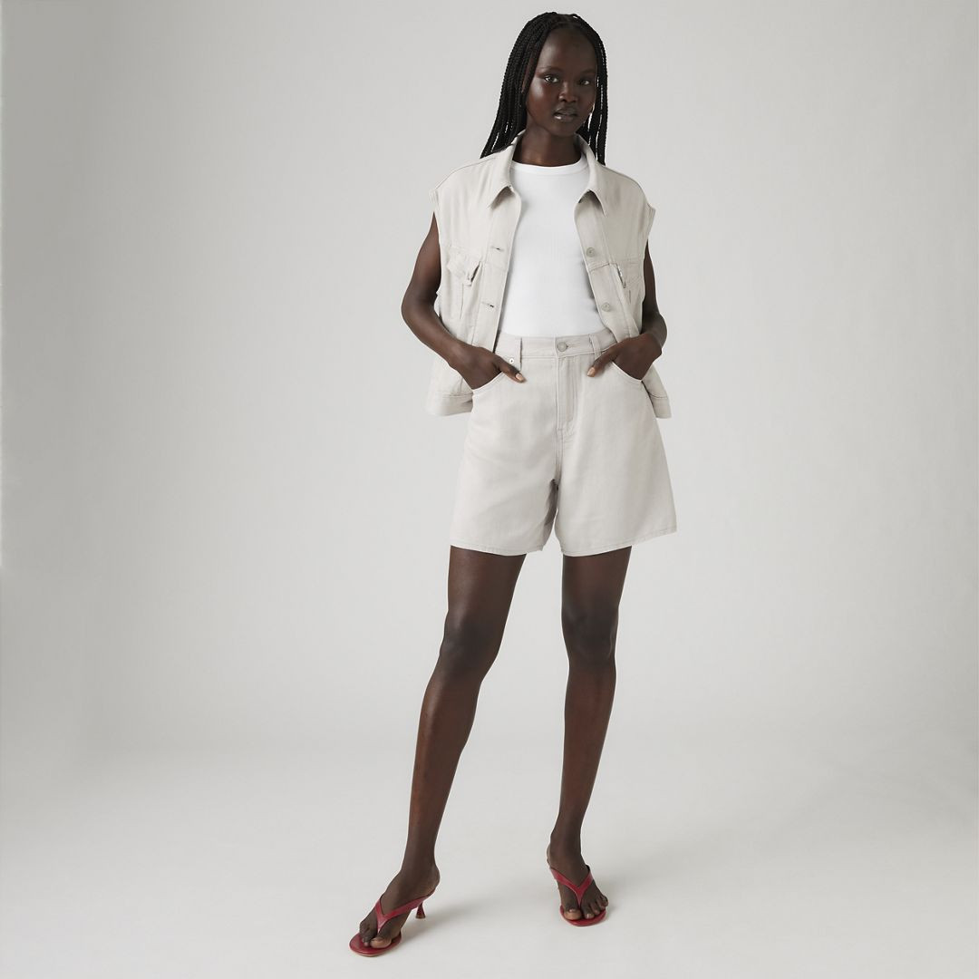 Levi's High Rise Baggy Linen Blend Lightweight Women's Shorts 29 | Levi's US