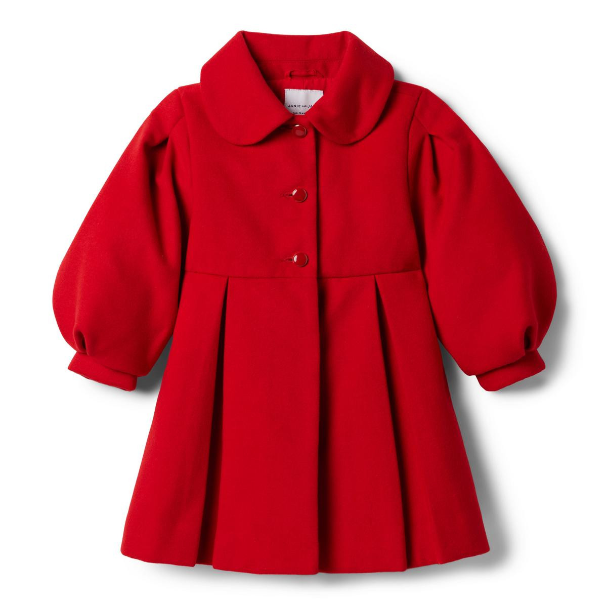 Pleated Puff Sleeve Coat | Janie and Jack
