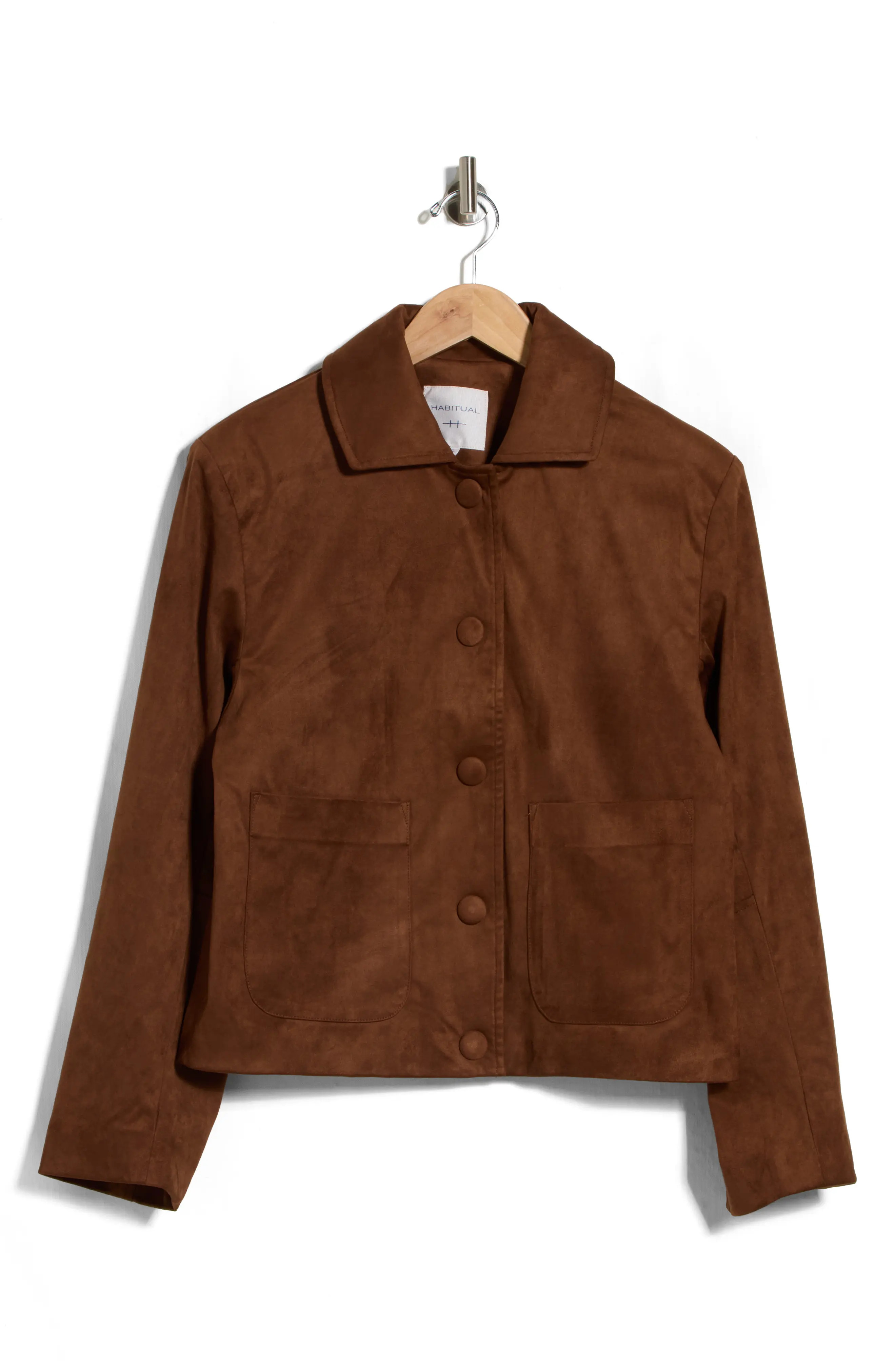 Habitual Faux Suede Shirt Jacket (Women) | Nordstromrack | Nordstrom Rack