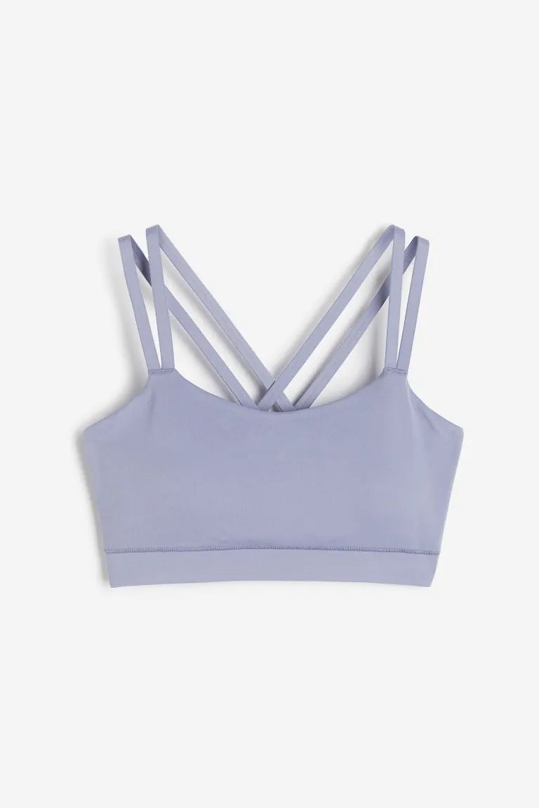 SoftMove™ Light Support Sports Bra - Dusty purple - Ladies | H&M US | H&M (US + CA)