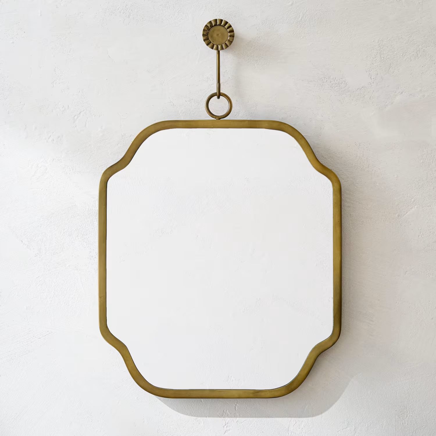 Justine Brass Hanging Mirror | Magnolia