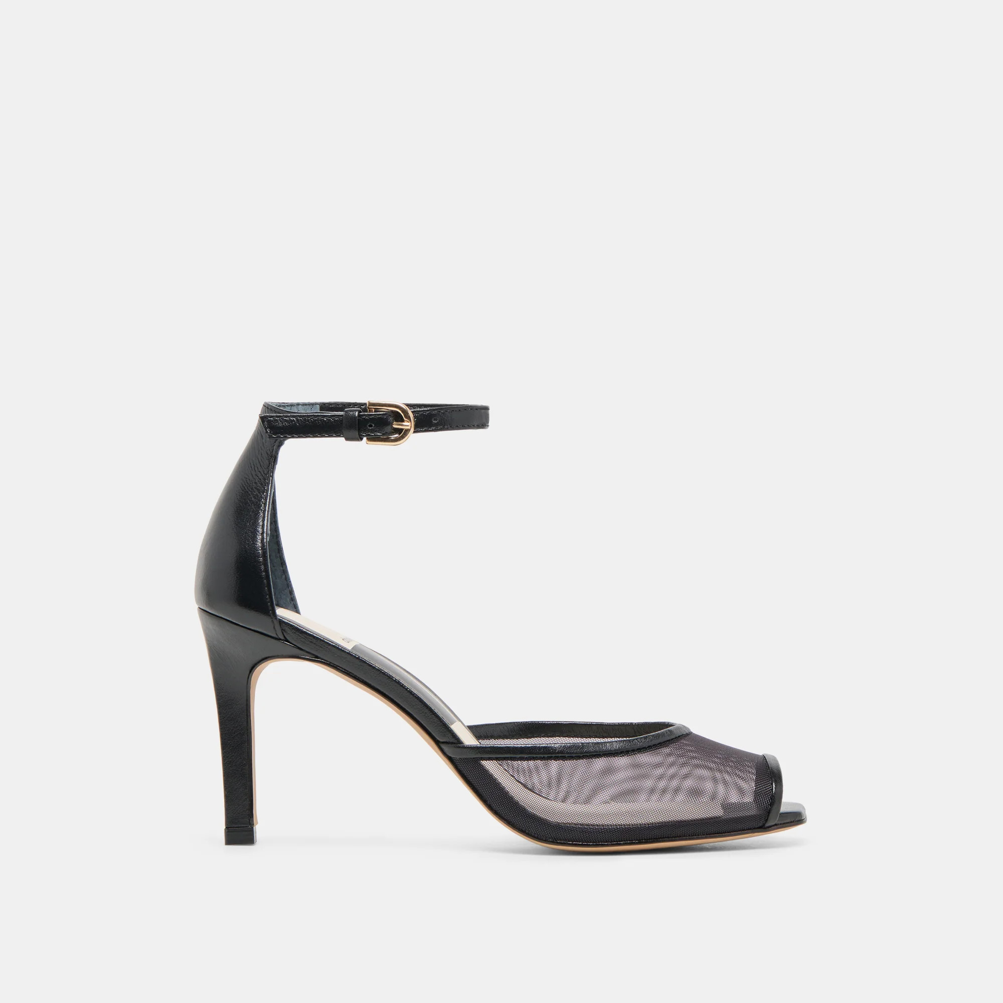 Serlo Mesh Heels Onyx Mesh | DolceVita.com