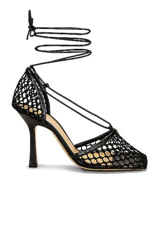 Bottega Veneta Stretch Heels in Black | FWRD 