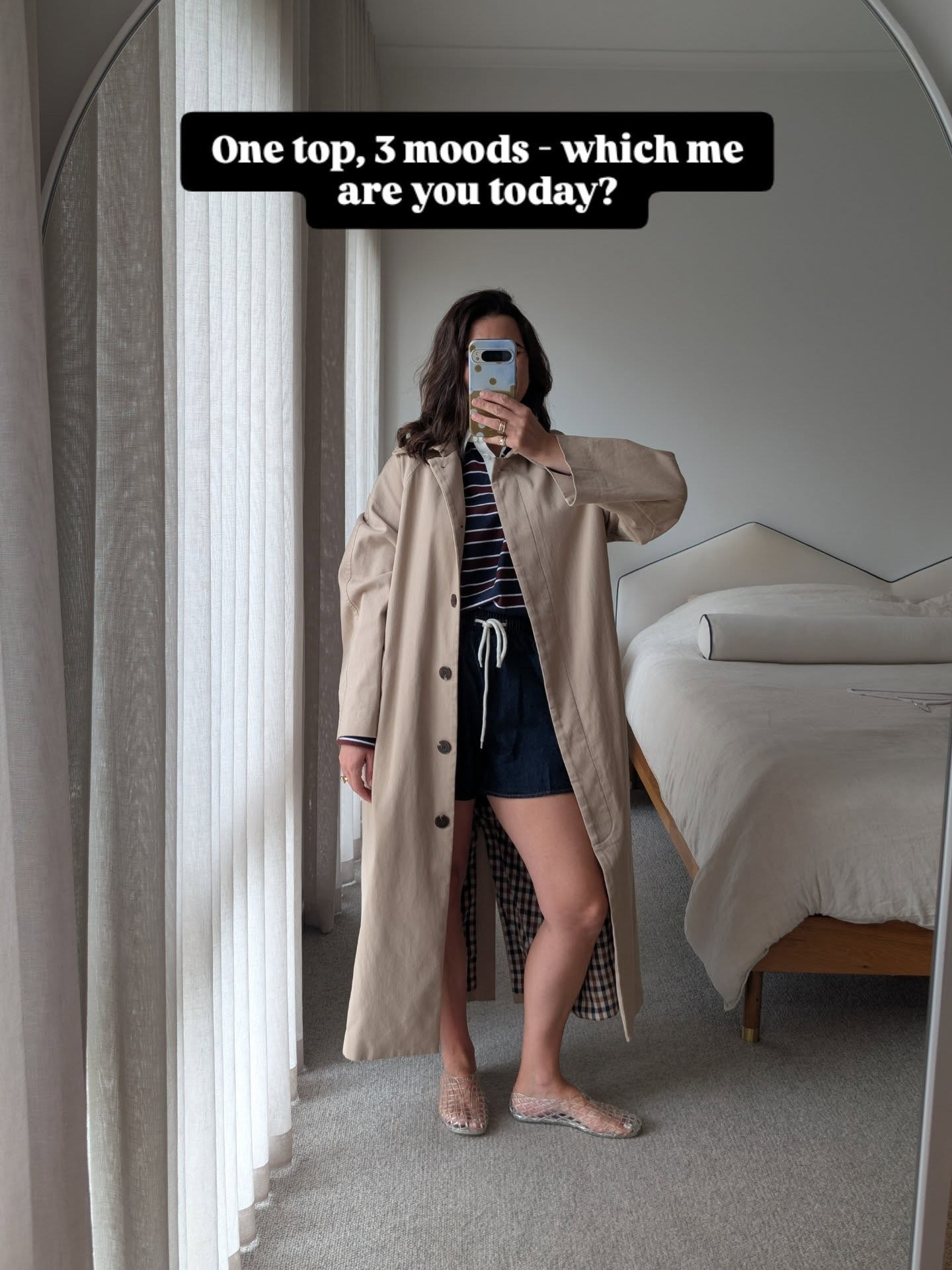 One top, three moods. Which me are you today?

You asked for more “one piece styled X ways,” so here’s the start of my new series.

I'm a mood dresser, some days I feel soft, some days relaxed and undone, some days polished.... but it’s all me.

Here’s how I style one piece depending on my mood:

 Soft & effortless
 Relaxed & undone
 Polished & intentional

Which mood are you today?
Save this for when you need outfit inspo.

Your vibe changes - your wardrobe doesn’t have to.

I've linked what I can over on @ltk.australia
Comment SHOP for the links straight to your DMs x