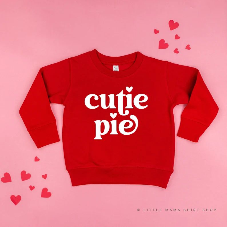 Cutie Pie  Valentine Sweater  Valentine Sweater for Kids  | Etsy | Etsy (US)