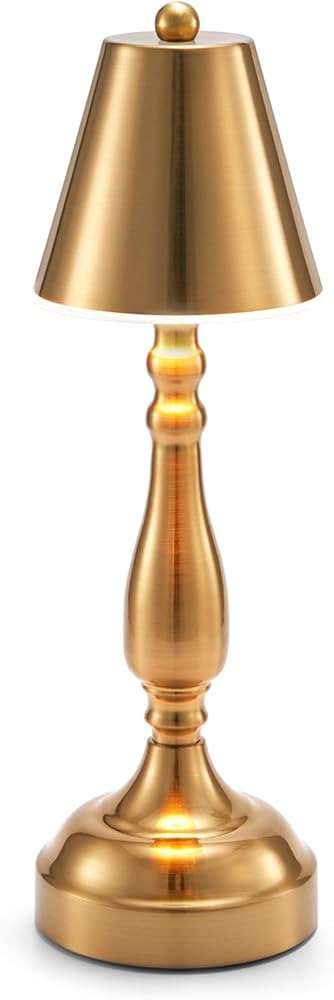 UMEXUS Small LED Cordless Table Lamp, Battery Operated Rechargeable Lamp for Restaurant Dinner, P... | Amazon (US)