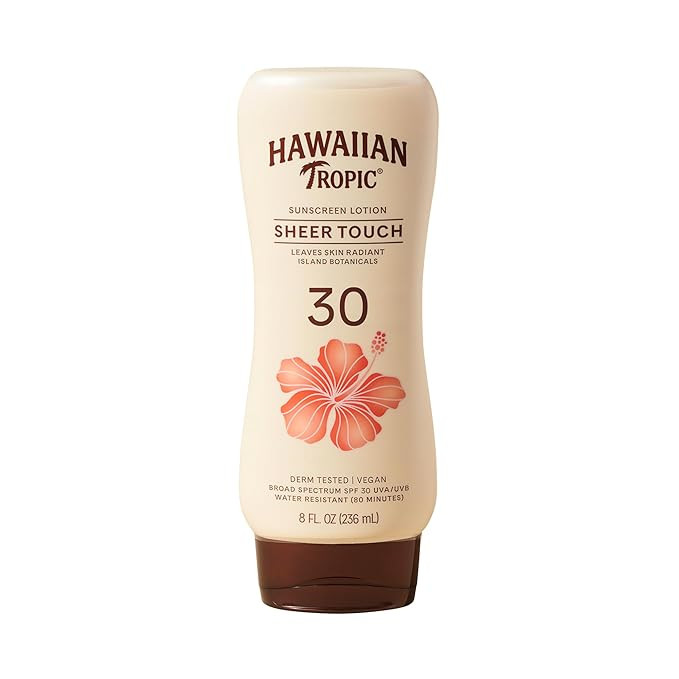 Hawaiian Tropic Sheer Touch Lotion Sunscreen, Moisturizing Broad-Spectrum Protection, SPF 30, Sun... | Amazon (US)