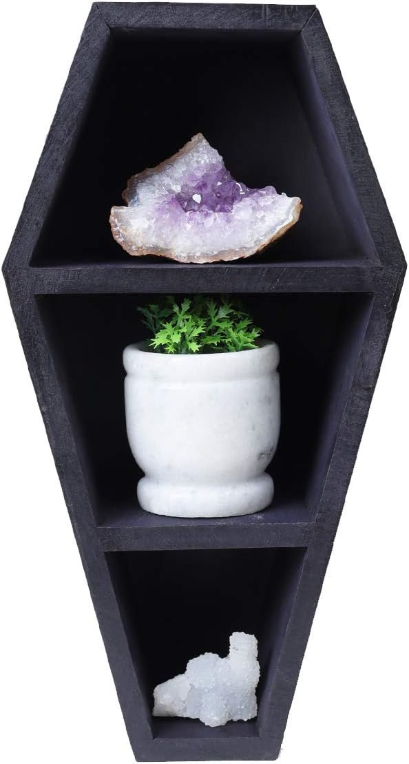 Artisans Of India Great Birthday Gifts Coffin Shelf - Halloween Horror Style Gothic Home Decor Mi... | Amazon (US)