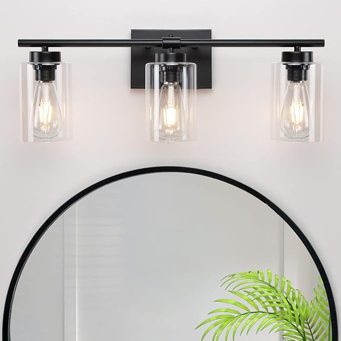 YLCHYTDZSW Bathroom Light Fixtures Black Vanity Lights Farmhouse Vintage Wall Sconce Modern Indus... | Amazon (CA)