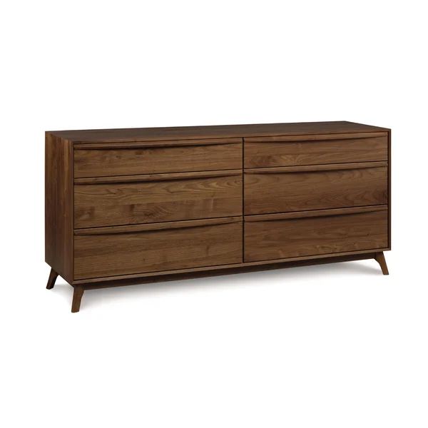 Catalina 6 Drawer 66.13'' W Solid Wood Dresser | Wayfair Professional