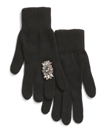 Made In Italy Wool Blend Decorative Ring Gloves | TJ Maxx