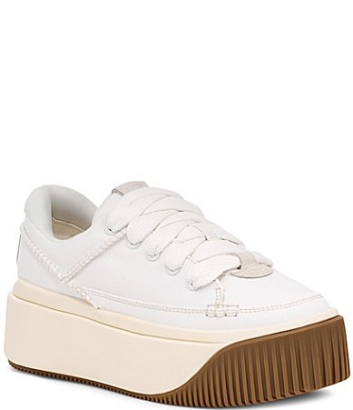 UGG Ez-Duzzit Essential Lace Up Canvas Platform Sneakers - 10 | Dillard's