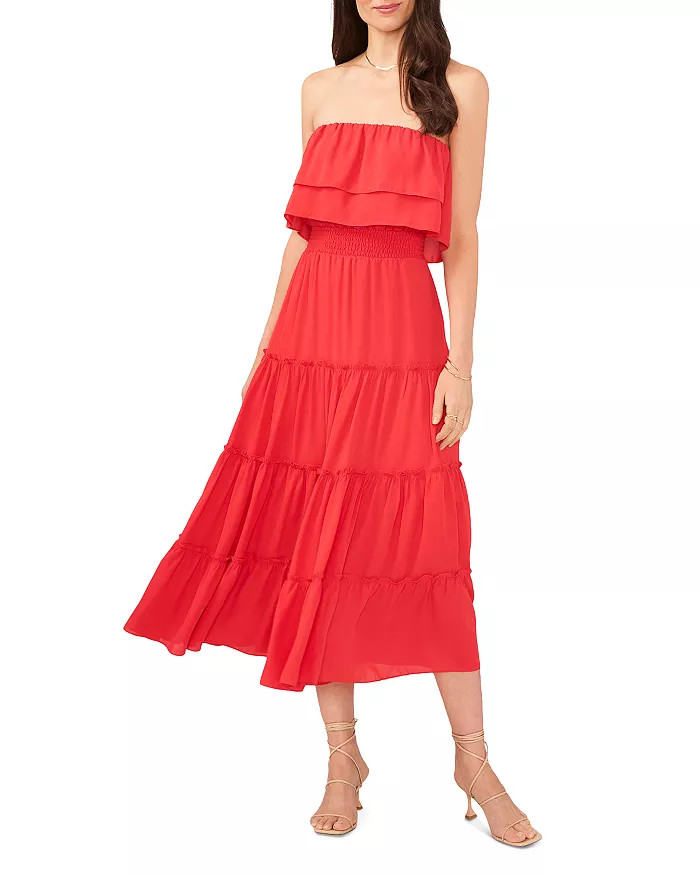 Strapless Ruffle Tiered Dress | Bloomingdale's (US)