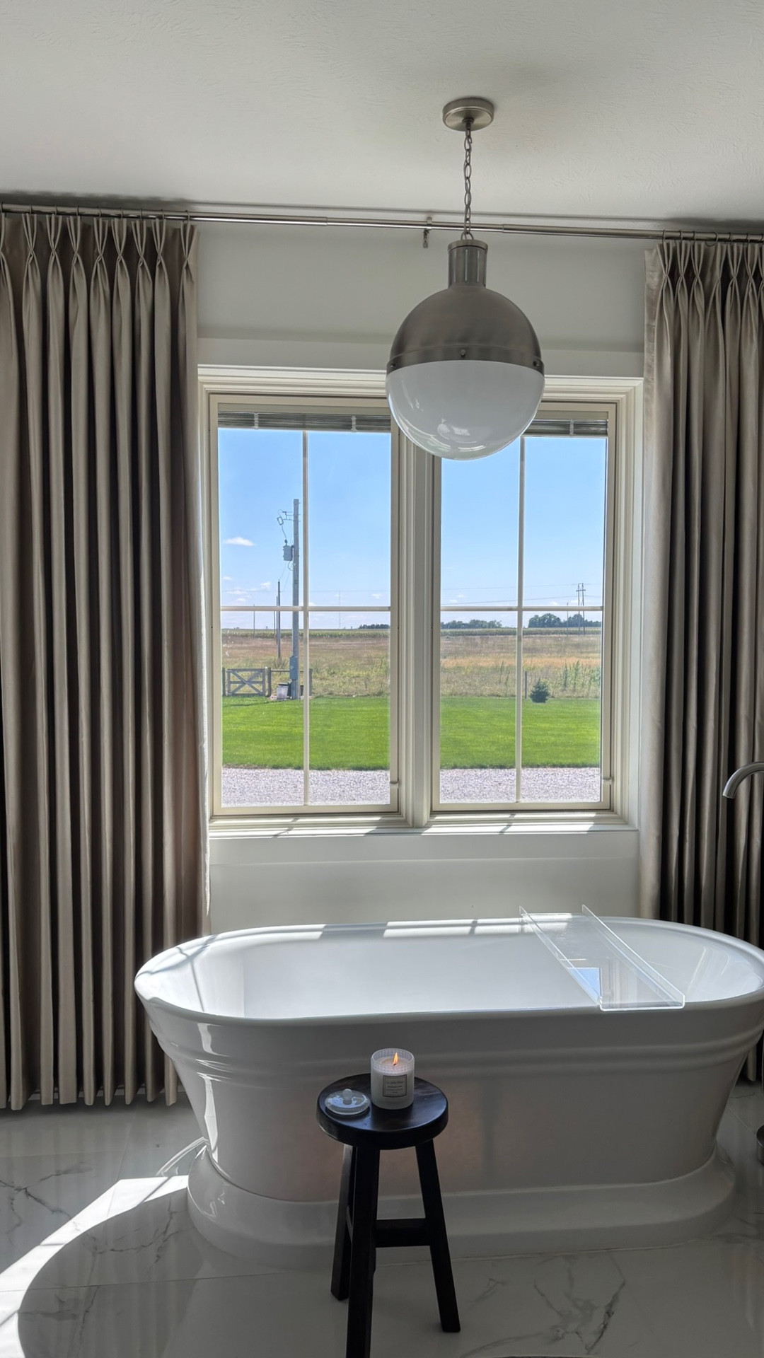 This is my favorite curtain transformation!  They have a slight gold sheen to them and I love them in the room with the white walls and silver hardware.  They are heavy and such good quality.  @curtarra_curtains gave me a code: WH20 for 20% off their website!  Comment SHOP for them.  Here are the details on mine:

Darcy Micro Pearlescent Look Curtains
Color: Sandy Beige
Header:  Pinch Pleat Triple
Lining: White Lining

Thank you @curtarra_curtains for these beautiful curtains!

#whitehouse #homedecorating #diyhomeprojects #bathroom #masterbath #customcurtains #bathtubdesign

#LTKHome