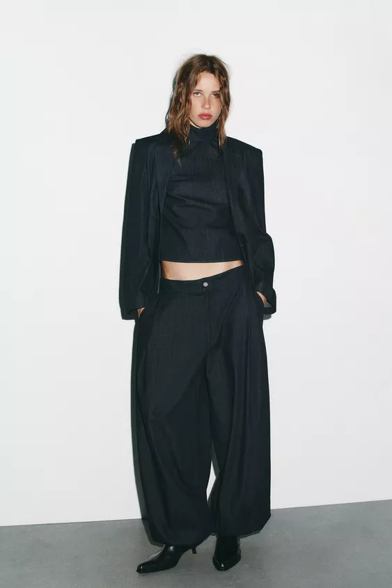 TRF DENIM BOMBAH PANTS | Zara US