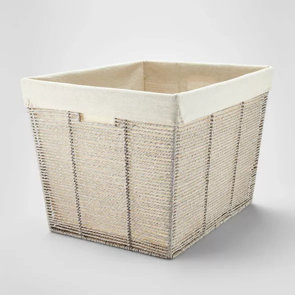 Twisted Rope Laundry Basket Gray - Brightroom™ | Target