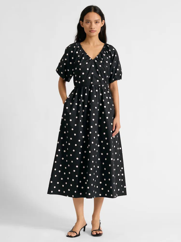Albaray Black Large Spot Dress | Next EU
